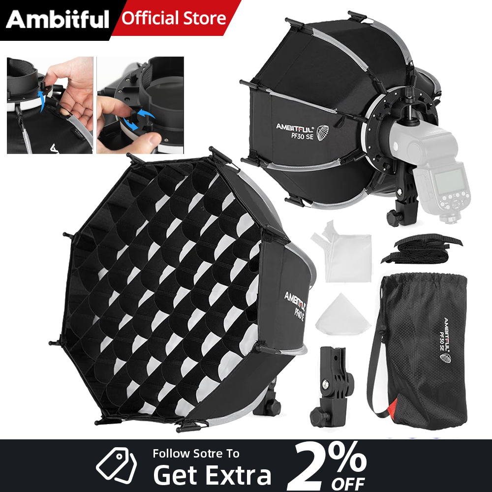 Photography Lighting Softbox - AMBITFUL PF30/PF40 30 سم / 40