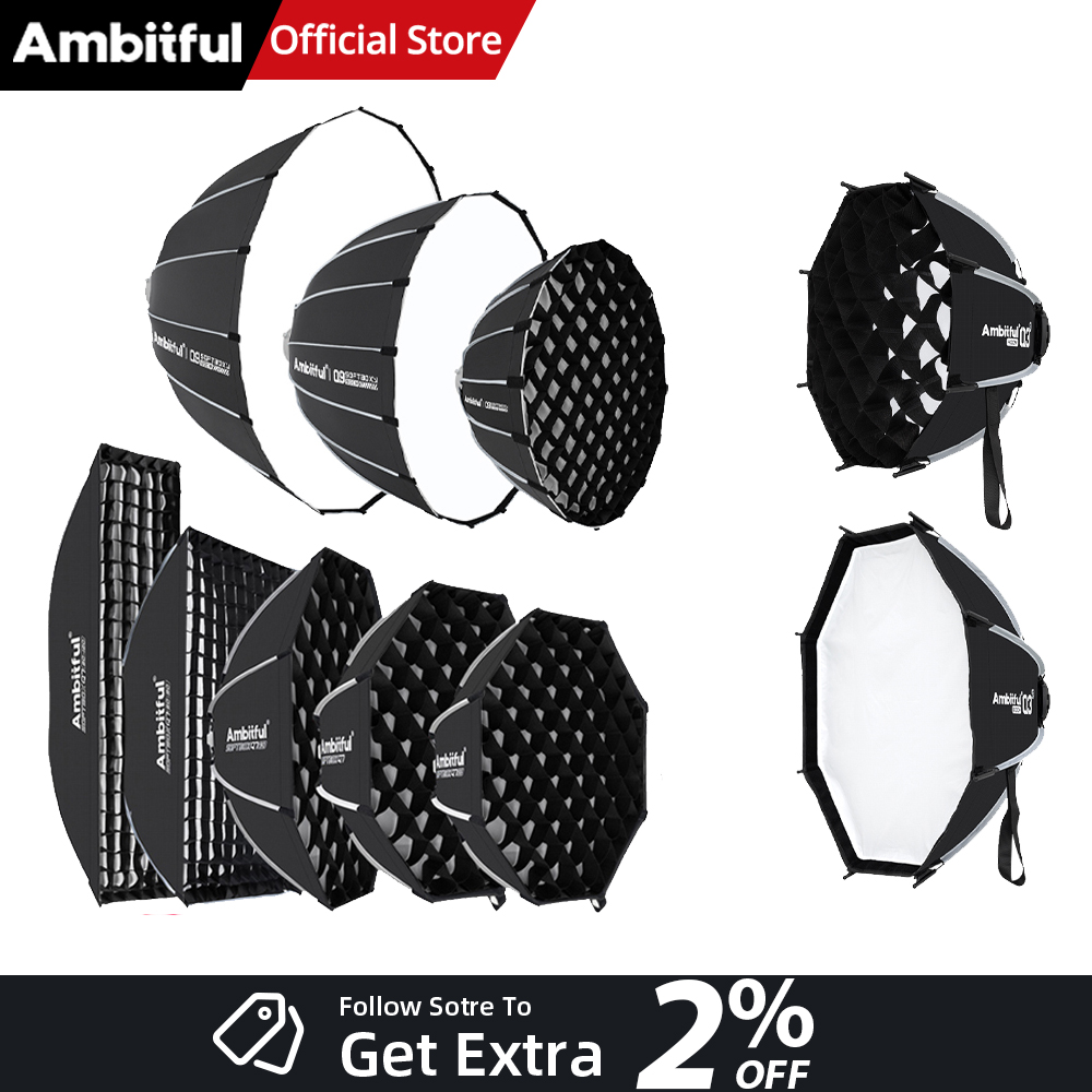 Photography Lighting Softbox - صندوق إضاءة ناعم سريع التركيب من