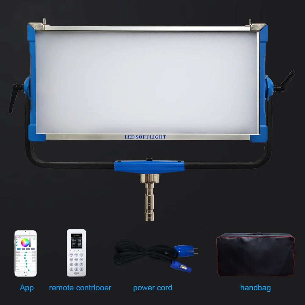 Photography Lighting Ai - مصباح لوحة LED RGB بقوة 300