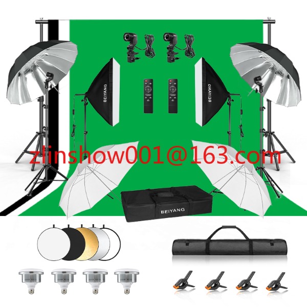 Photography Lighting With Umbrella - معدات استوديو الصور 2.6*3 م/2*3 م