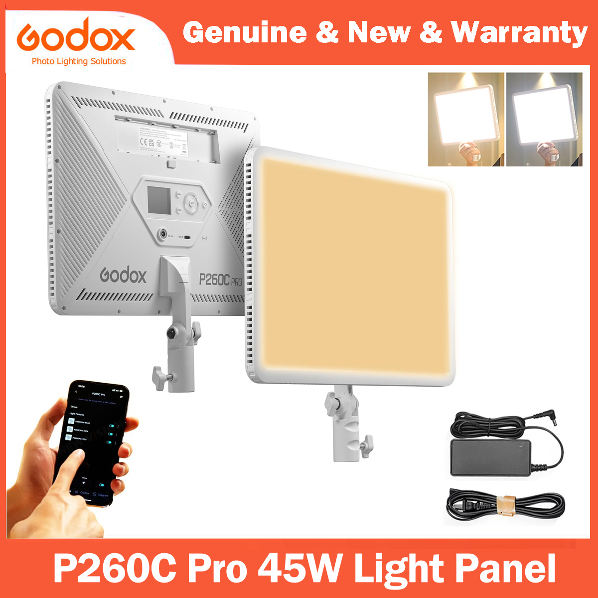 Video Light Panel Led - Godox P260C Pro LED لوحة إضاءة