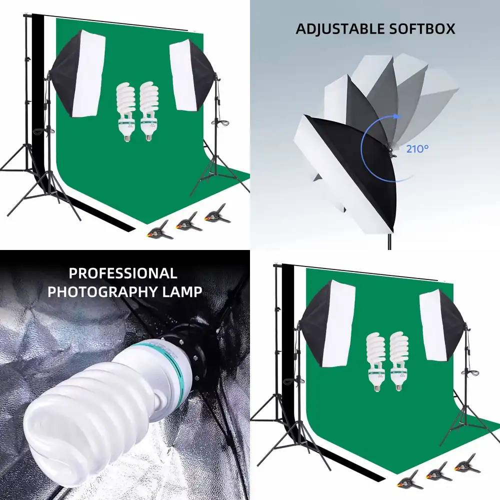 Photography Lighting With Umbrella - معدات استوديو التصوير الفوتوغرافي: حامل خلفية