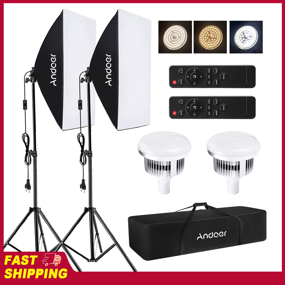 Iris Photography Led Lighting Pack - مجموعة إضاءة سوفت بوكس من أندوير،