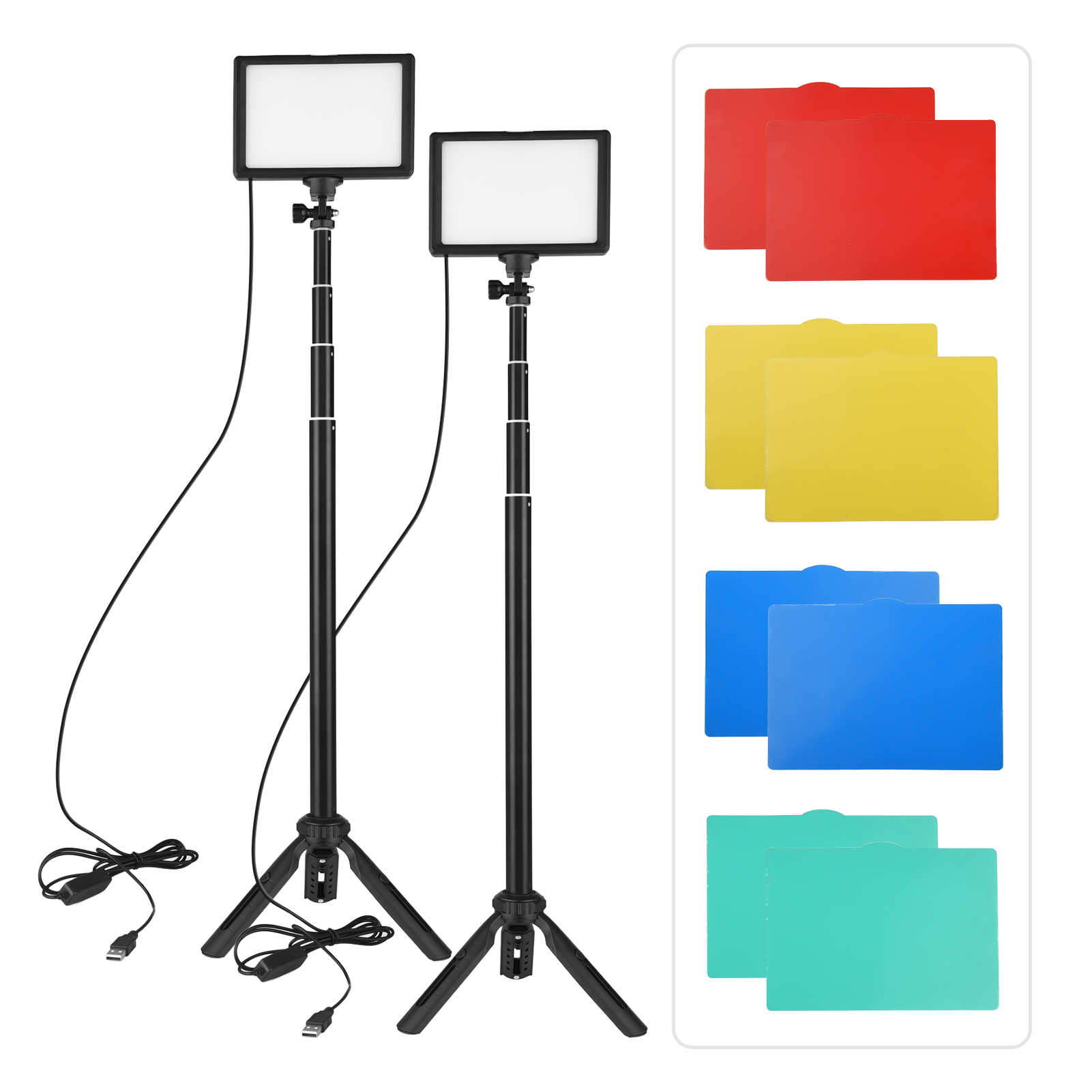 Iris Photography Led Lighting Pack - Andoer-LED مجموعة إضاءة الفيديو ، والإضاءة