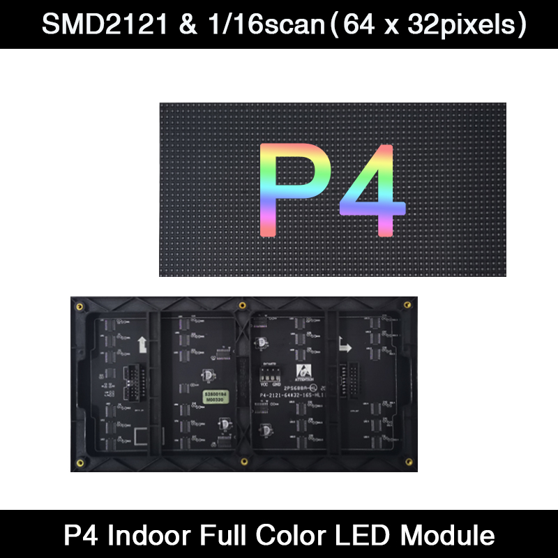 Video Light Panel Led - AiminRui عالية الدقة P4 داخلي 1/16