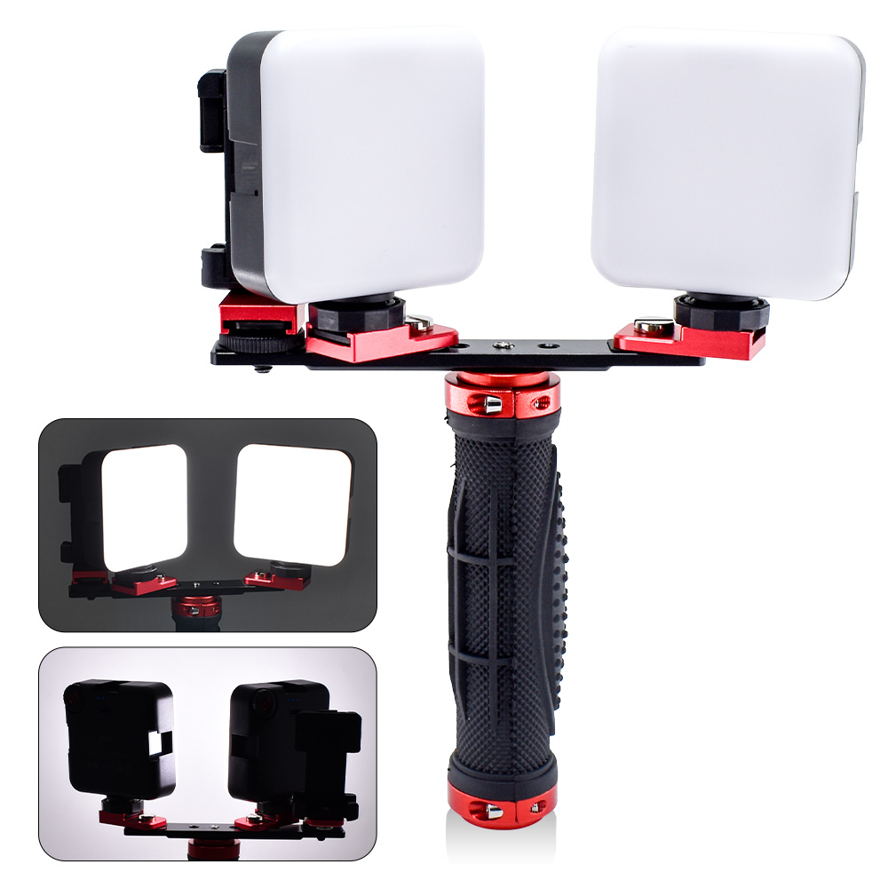 ضوء هاتف LED للصور مع حامل ثلا - مراجعة Photography Lighting Portable وسعره