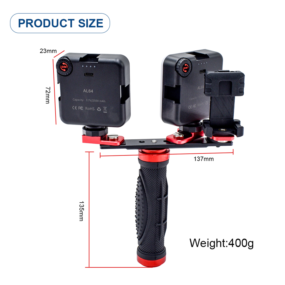 ضوء هاتف LED للصور مع حامل ثلا - مراجعة Photography Lighting Portable وسعره