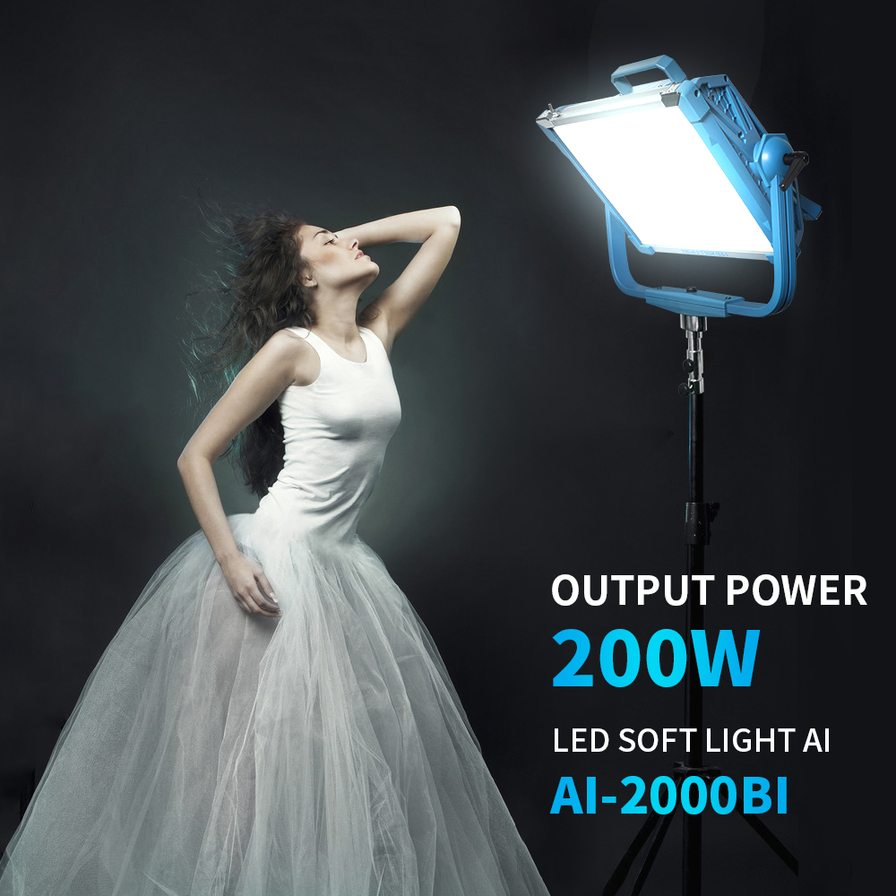مصباح LED يدعم DMX بقوة 200 وا - مراجعة Photography Lighting Ai وسعره