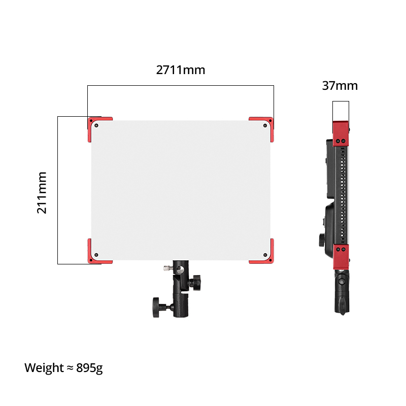 AMBITFUL LEDP60C رقيقة جدا LED - مراجعة Video Light Panel Led وسعره