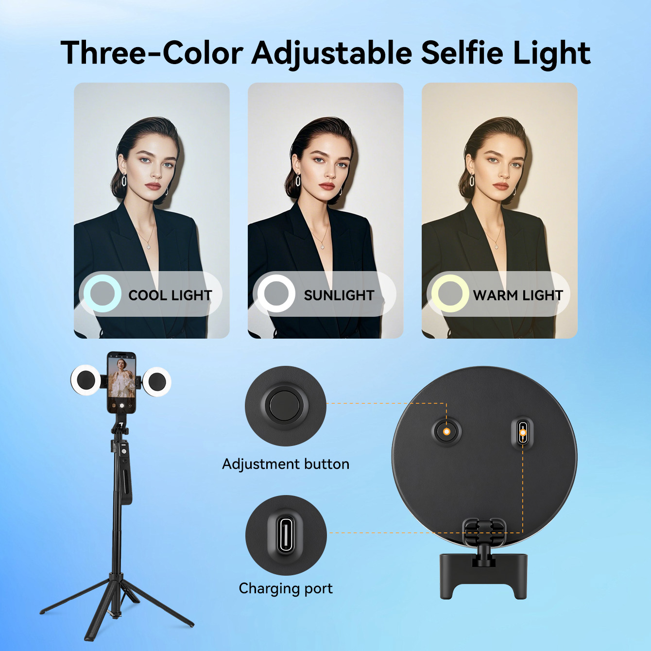 عصا سيلفي ذكية جديدة بتقنية ال - مراجعة Photography Lighting Ai وسعره