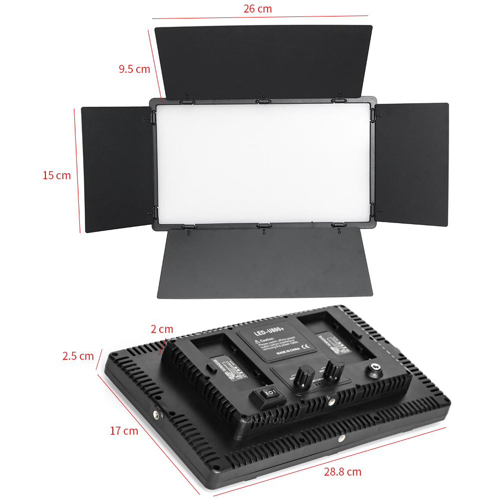 ضوء استوديو صور LED محمول U800 - مراجعة Video Light Panel Led وسعره