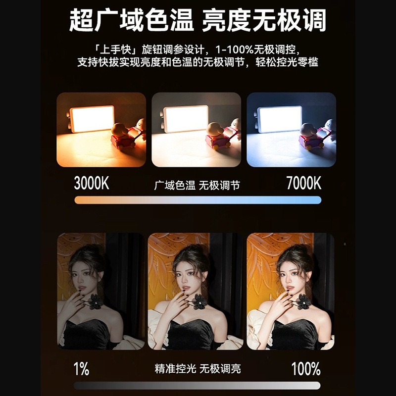 ضوء تعبئة ملون بالكامل 40WRGB، - مراجعة Photography Lighting Portable وسعره