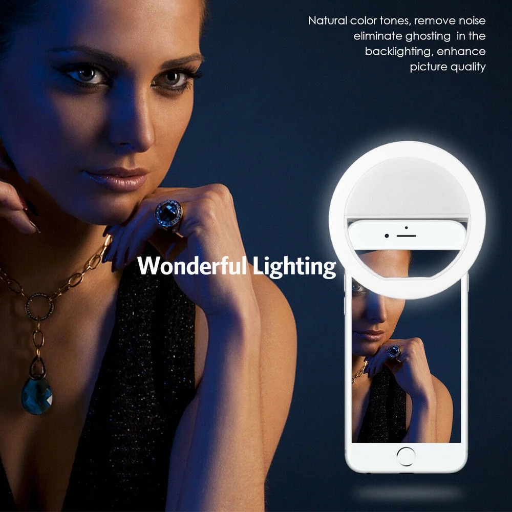 كابل شحن USB مع إضاءة حلقية LE - مراجعة Photography Lighting Effects وسعره