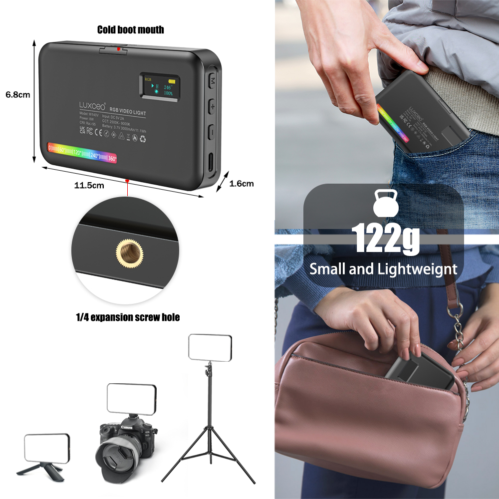 LUXCEO V10 PRO الفيديو الضوئي  - مراجعة Photography Lighting With Umbrella وسعره