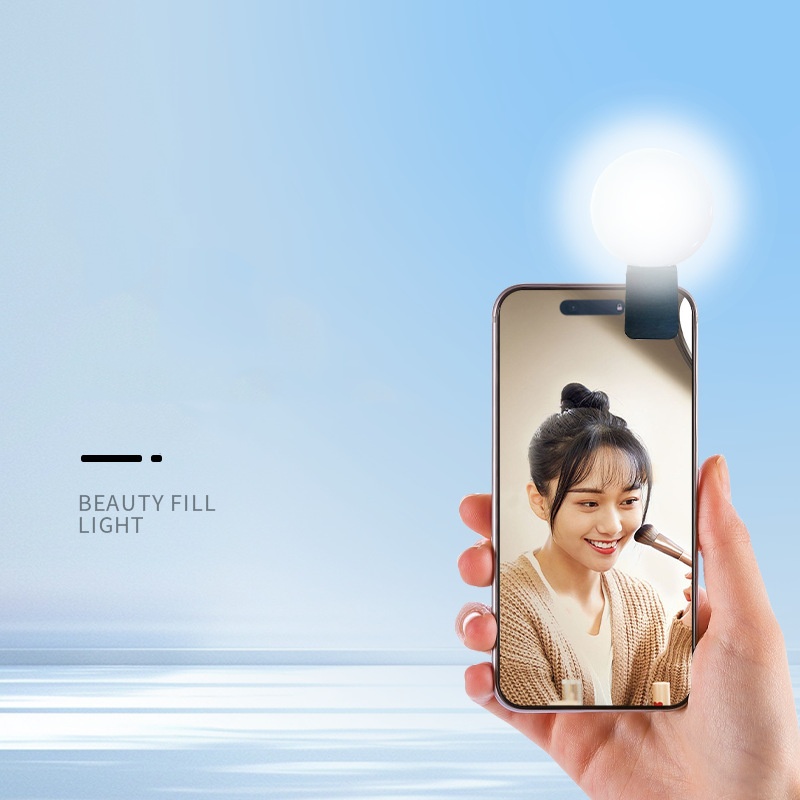 ضوء سيلفي دائري صغير محمول بتق - مراجعة Photography Lighting Portable وسعره