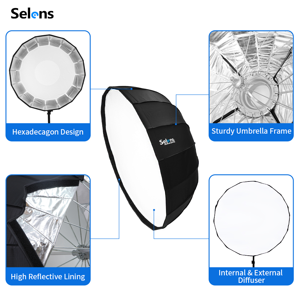Selens 85 سنتيمتر مظلة الرادار - مراجعة Photography Lighting With Umbrella وسعره