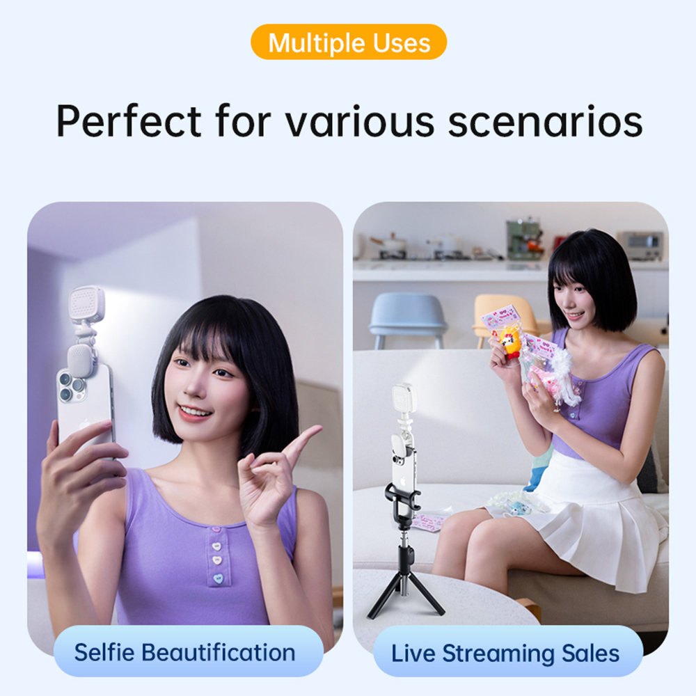 المحمولة LED Selfie ضوء كاميرا - مراجعة Photography Lighting Effects وسعره
