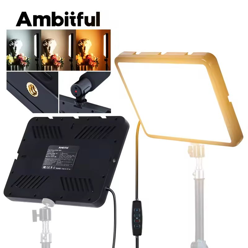 إضاءة فيديو Ambitful بـ 280 مص - مراجعة Video Light Panel Led وسعره