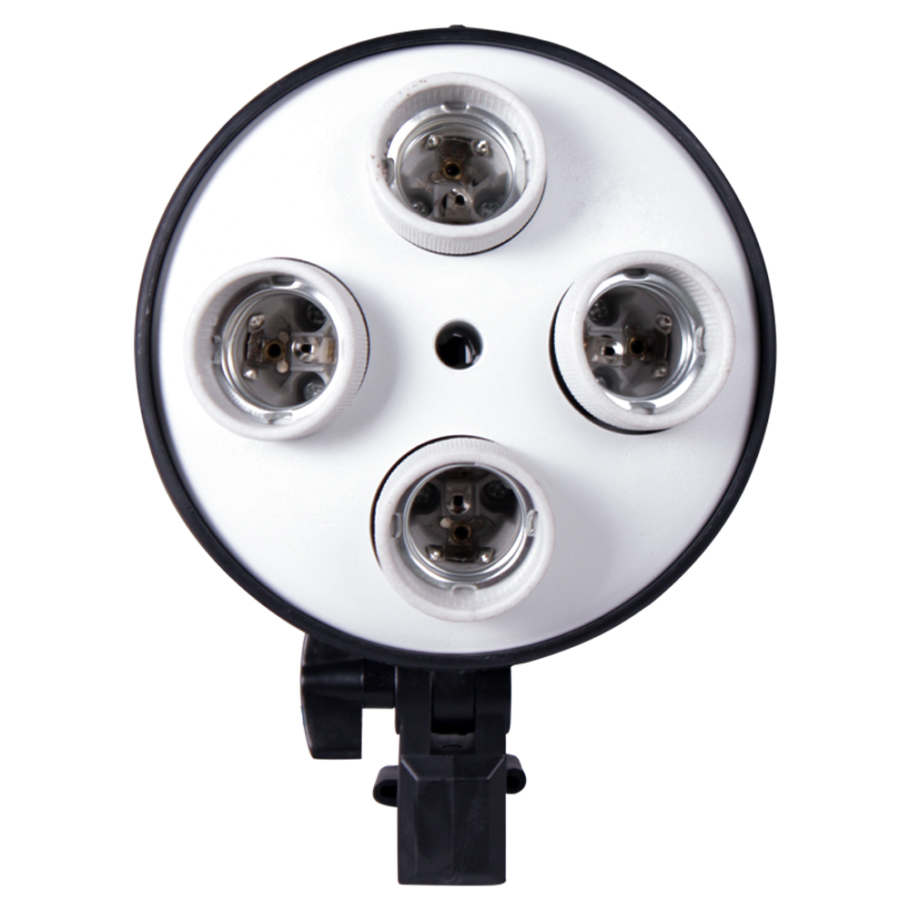 E27 قاعدة أربعة مصباح حامل الم - مراجعة Photography Lighting Softbox وسعره
