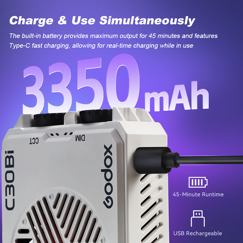 Godox C30Bi C30R Litemons 30W  - مراجعة Video Light Panel Led وسعره