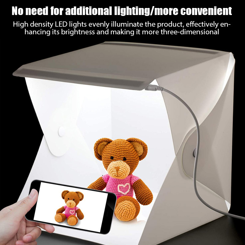صندوق الضوء صندوق إضاءة صغير ا - مراجعة Photography Lighting Kit With Backdrop وسعره