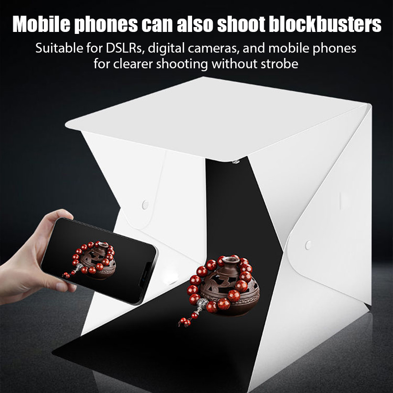 صندوق الضوء صندوق إضاءة صغير ا - مراجعة Photography Lighting Kit With Backdrop وسعره