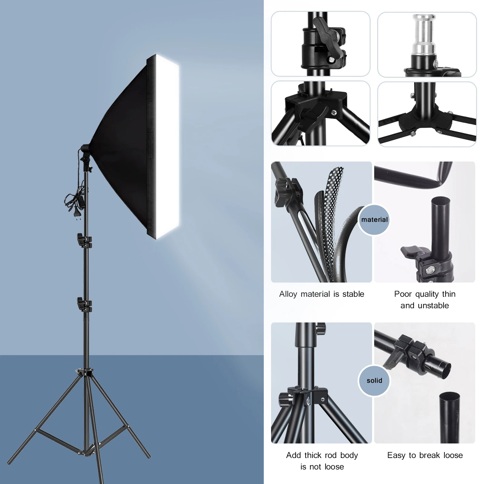 صندوق إضاءة Softbox احترافي لل - مراجعة Photography Lighting Softbox وسعره