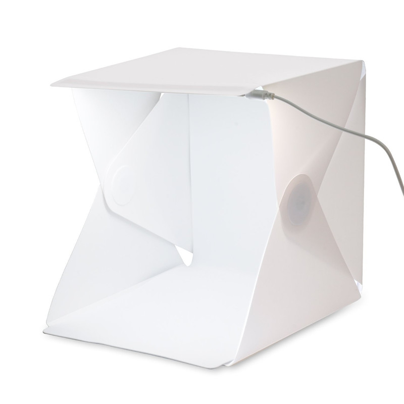 صندوق استوديو تصوير محمول صغير - مراجعة Photography Lighting Kit With Backdrop وسعره