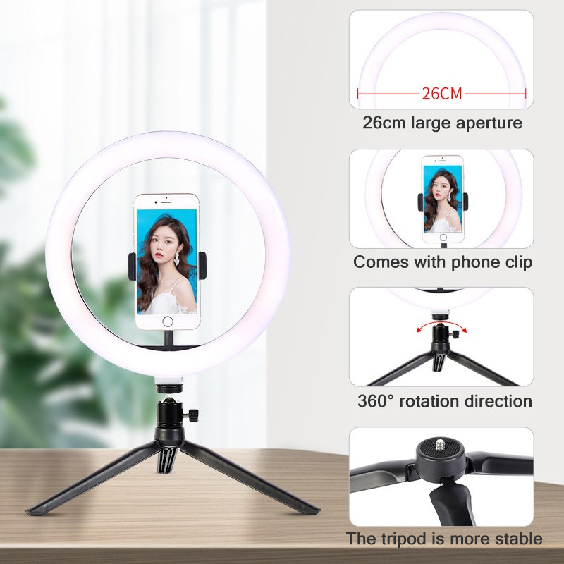 26 سنتيمتر 10 بوصة Led حلقة Se - مراجعة Photography Lighting With Umbrella وسعره