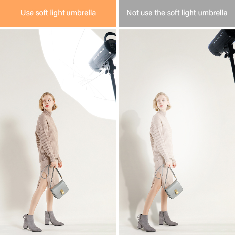 مظلة ناشرة للضوء الشفافة البيض - مراجعة Photography Lighting With Umbrella وسعره