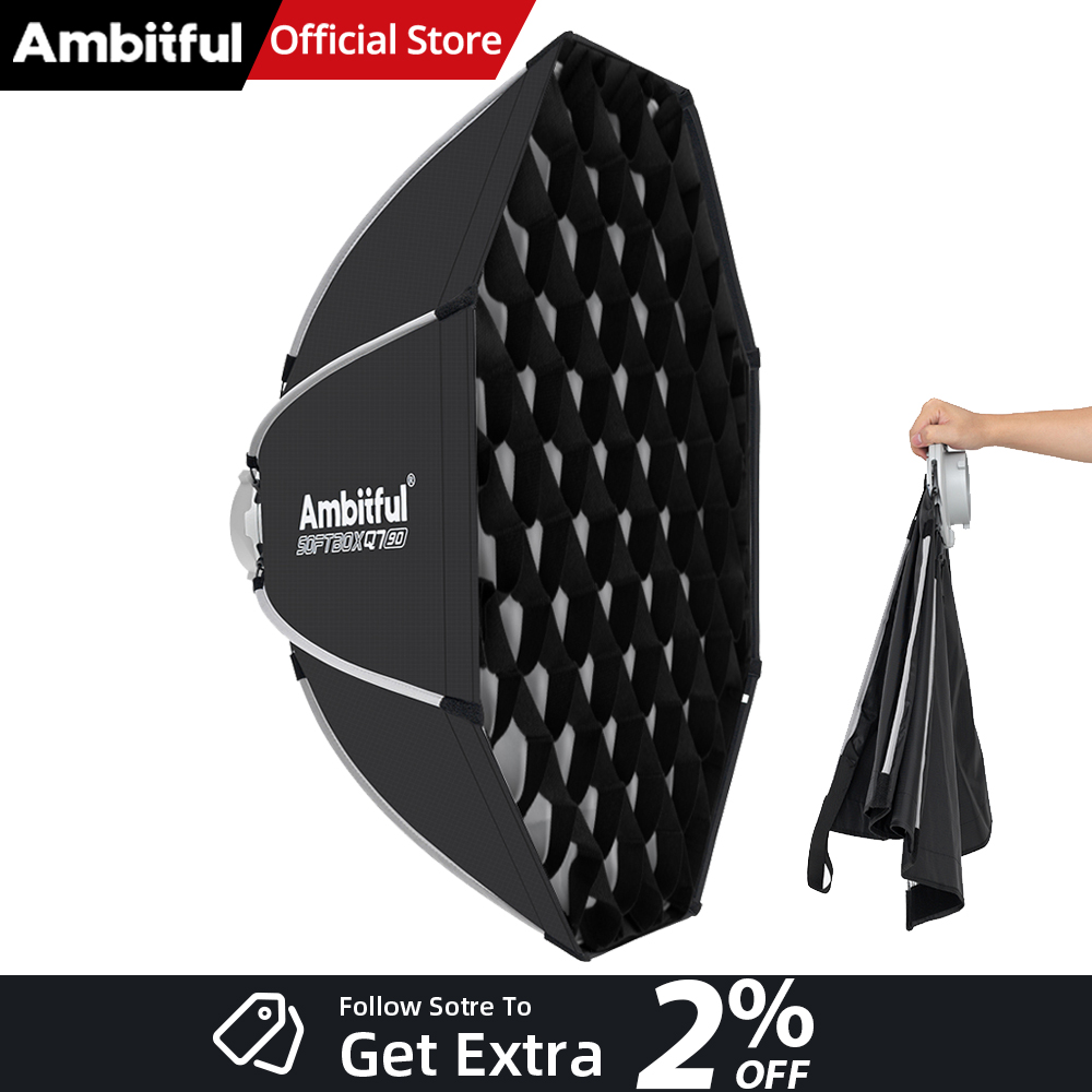 صندوق إضاءة AMBITFUL Q7II 55/6 - مراجعة Photography Lighting Softbox وسعره