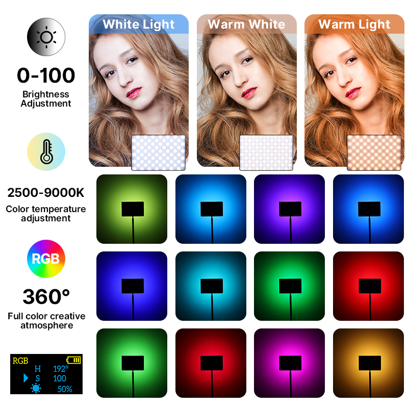 Ulanzi LT003 15W RGB Video Lig - مراجعة Photography Lighting With Umbrella وسعره