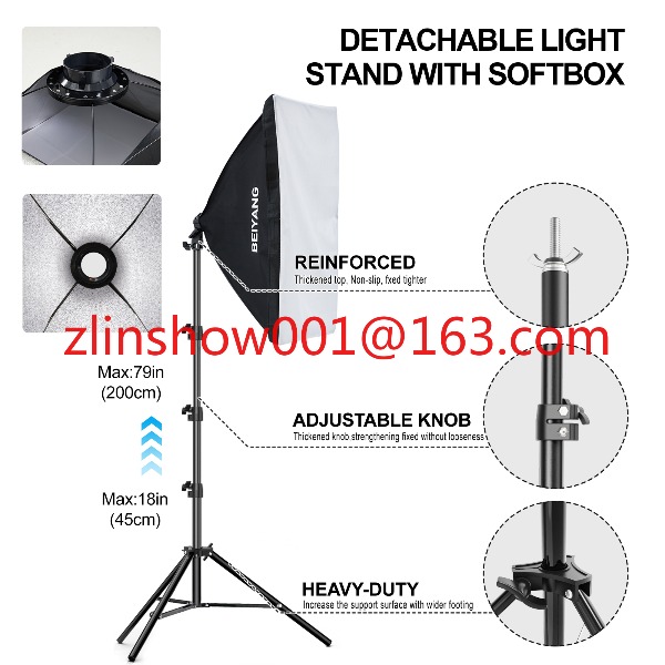 معدات استوديو الصور 2.6*3 م/2* - مراجعة Photography Lighting With Umbrella وسعره