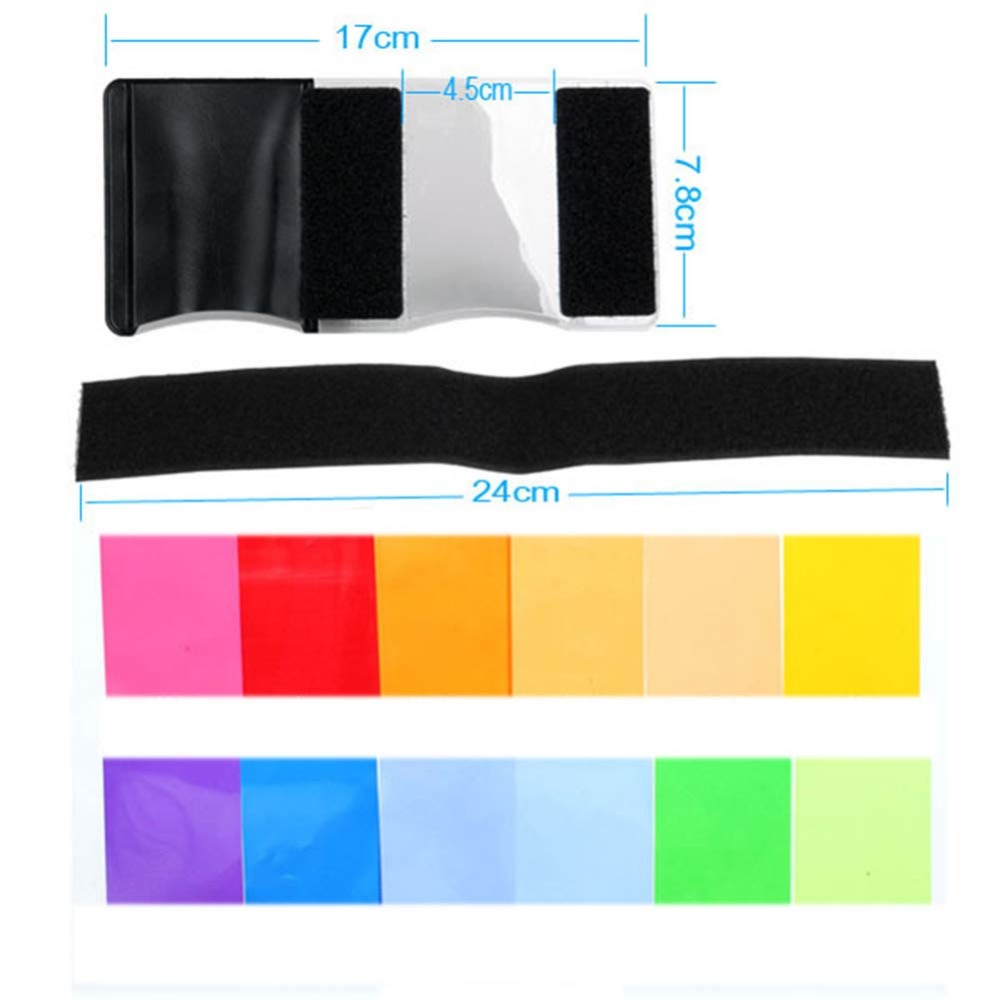 طقم فلاتر إضاءة للكاميرا بـ 12 - مراجعة Photography Lighting Gels وسعره