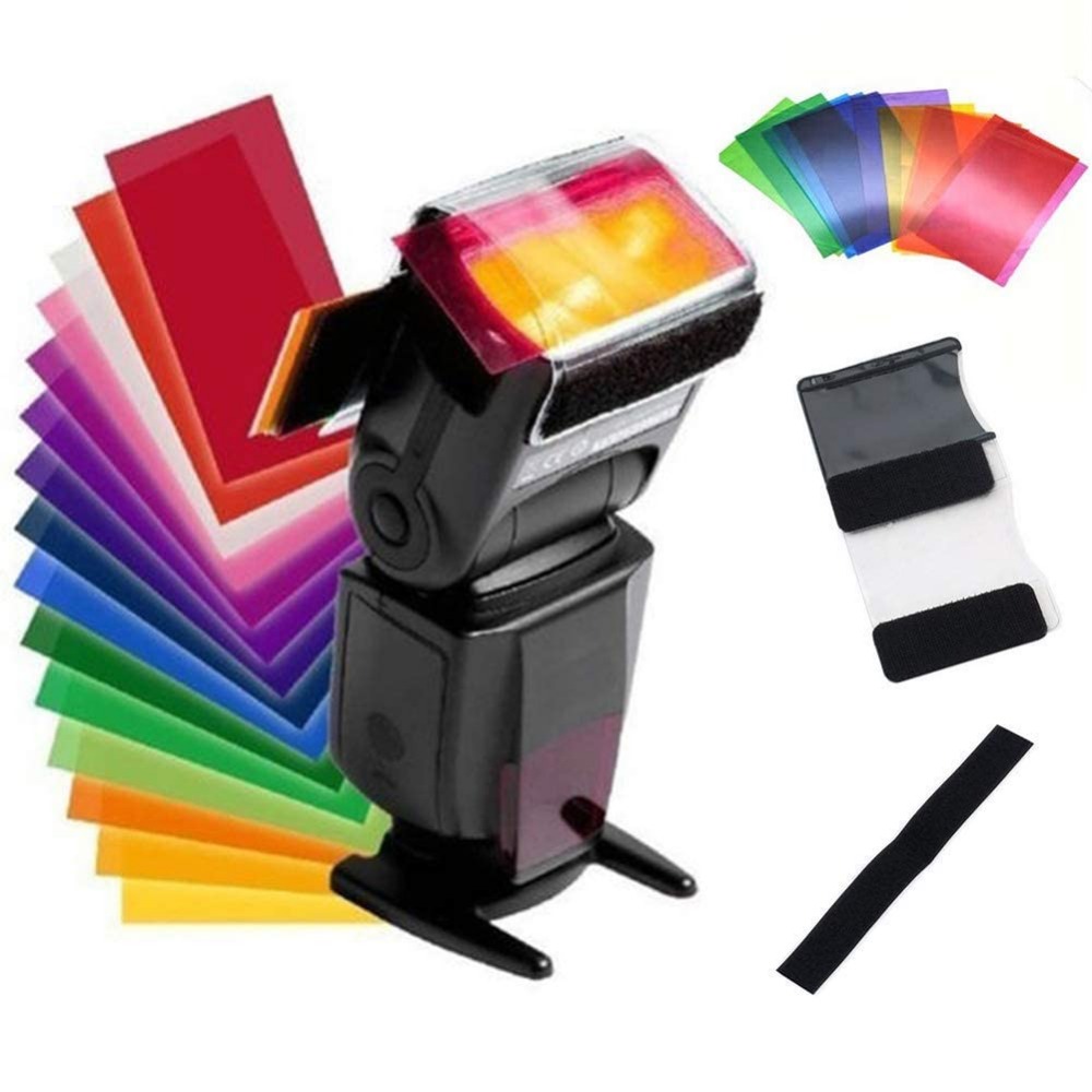 طقم فلاتر إضاءة للكاميرا بـ 12 - مراجعة Photography Lighting Gels وسعره