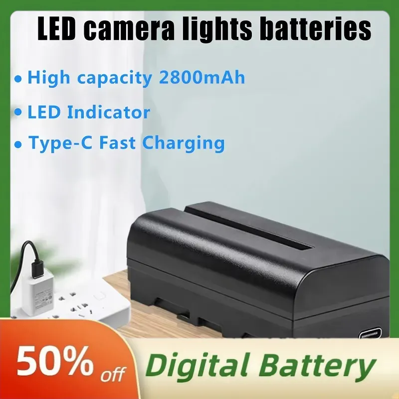 بطارية NP-F550C NP-F550 F570 ب - مراجعة Video Light Panel Led وسعره