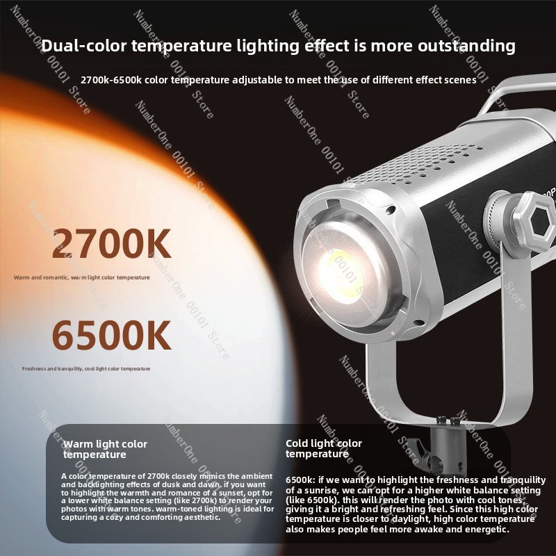 ضوء تصوير COB بقوة 300 واط بدر - مراجعة Photography Lighting For Portraits وسعره