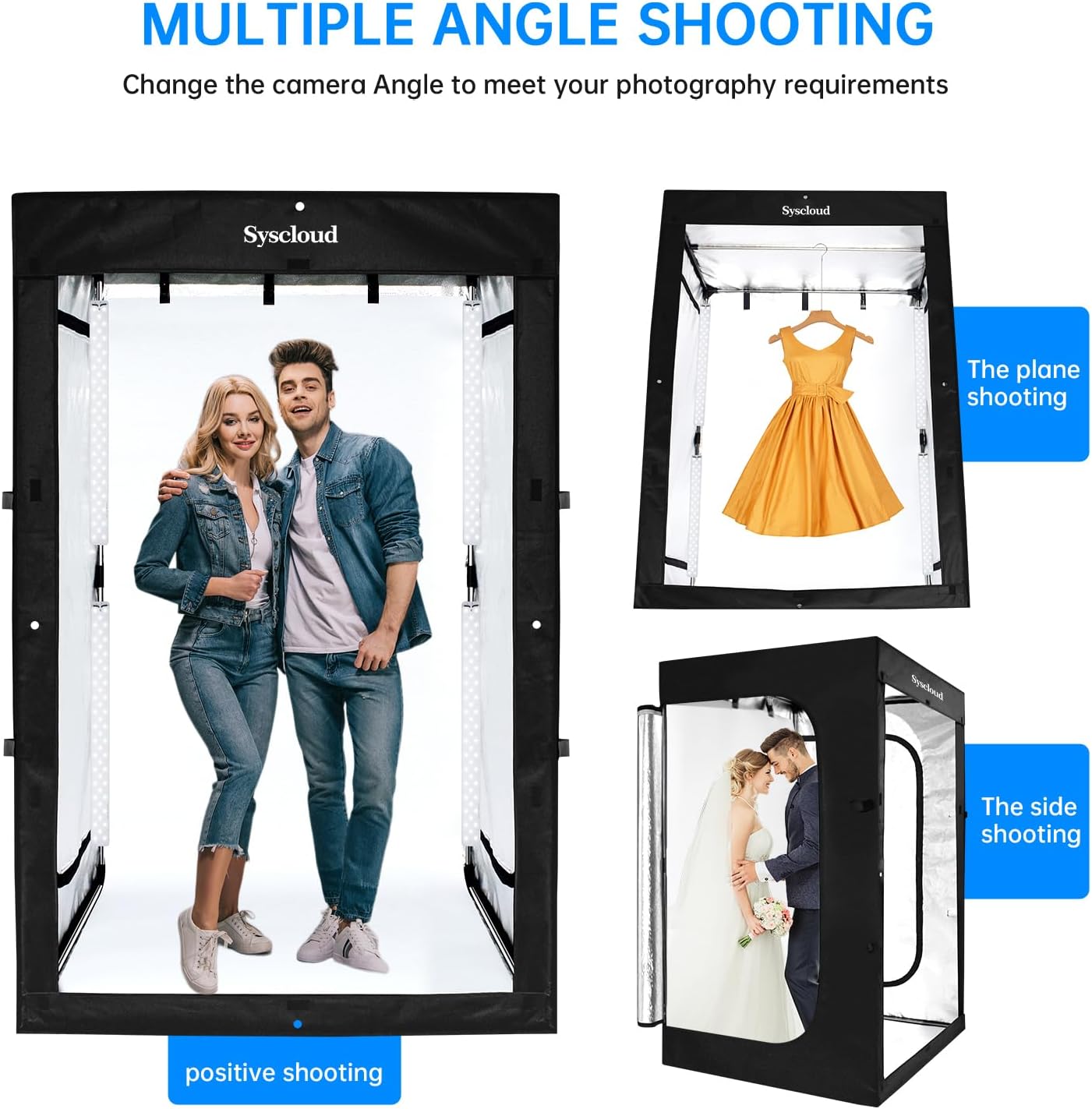 خيمة إضاءة LED قابلة للتعتيم ل - مراجعة Photography Lighting Kit With Backdrop وسعره