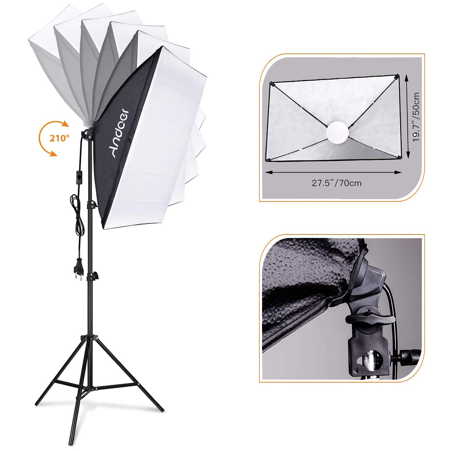 مجموعة إضاءة سوفت بوكس من أندو - مراجعة Iris Photography Led Lighting Pack وسعره