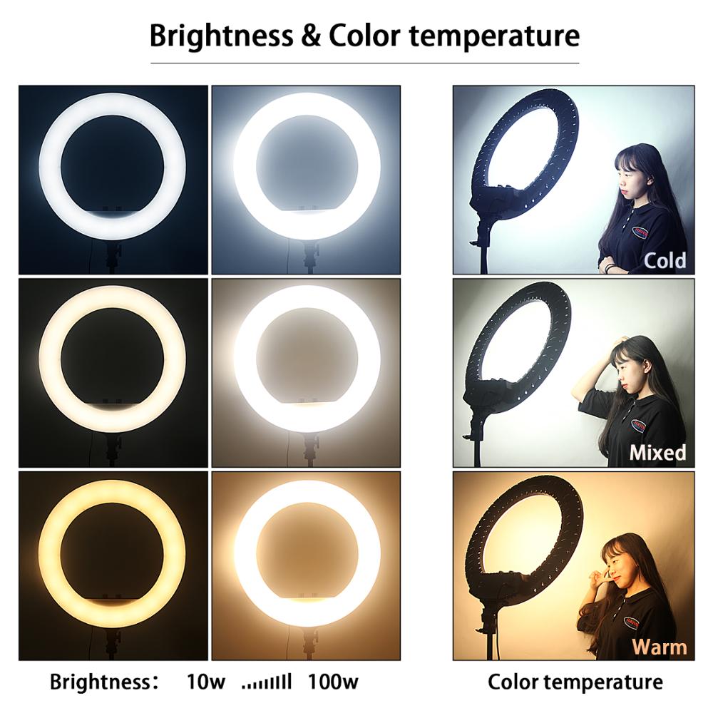 مصباح حلقي LED من Fusitu FT-54 - مراجعة Iris Photography Led Lighting Pack وسعره