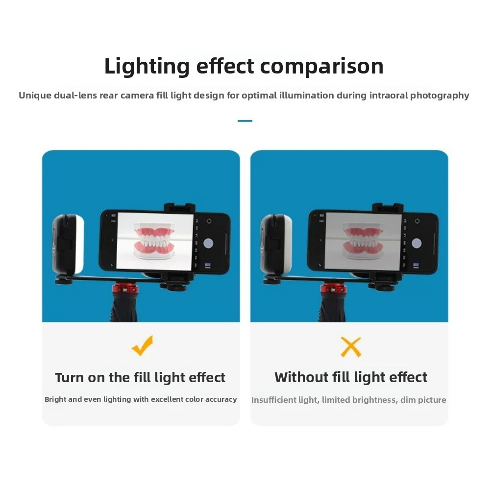 ضوء تصوير الأسنان، فلاش LED بل - مراجعة Photography Lighting Portable وسعره