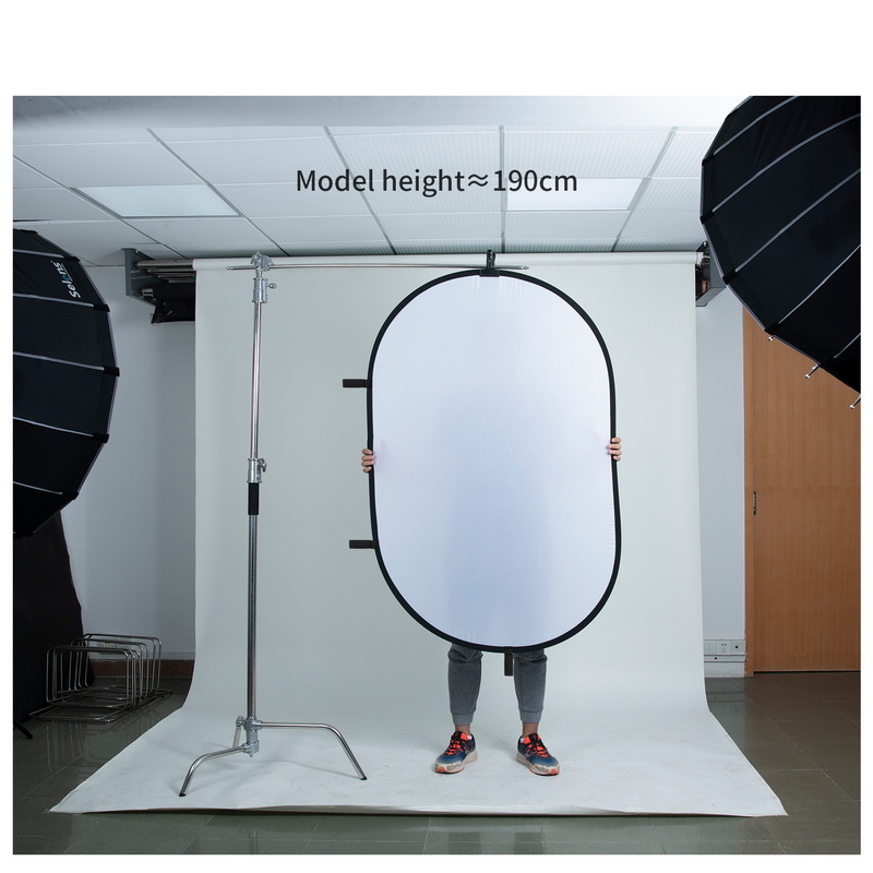 100X150CM طوي البيضاوي عاكس لي - مراجعة Video Light Panel Led وسعره