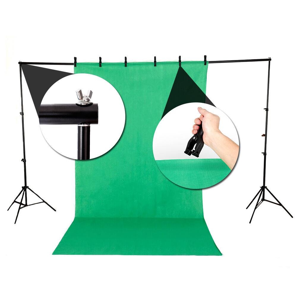 مجموعة إضاءة استوديو التصوير ا - مراجعة Photography Lighting Kit With Backdrop وسعره