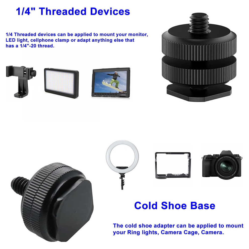 محول من قاعدة التثبيت الساخنة  - مراجعة Iris Photography Led Lighting Pack وسعره