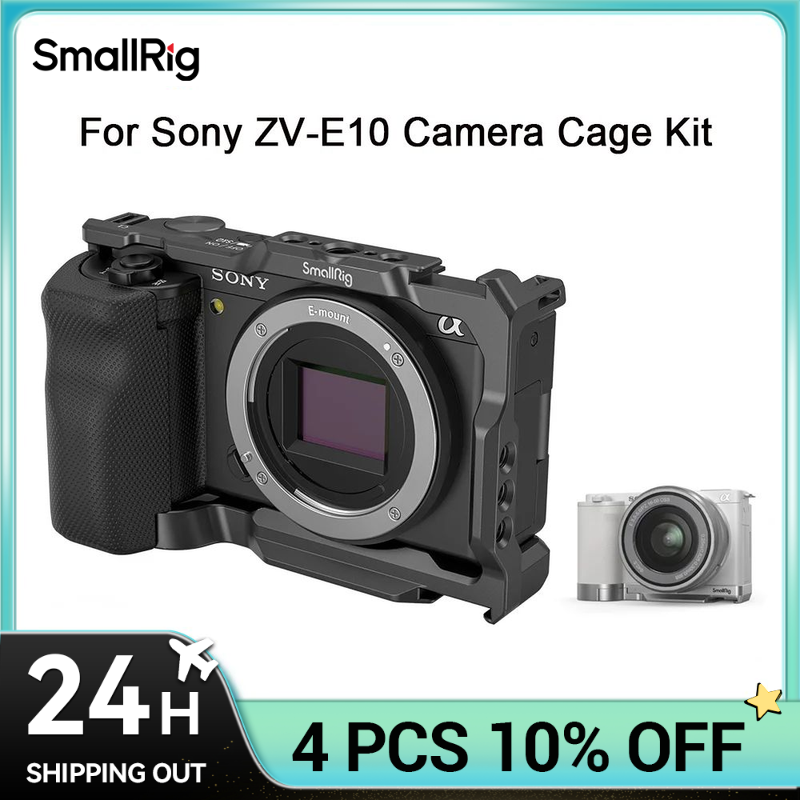 كاميرا صغيرة سوني ZVE10 قفص مع - مراجعة Sony Camera A6400 وسعره